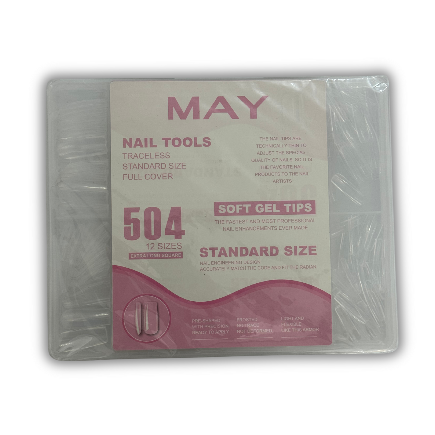 MAY Nails Tools 504 Soft Gels Tips