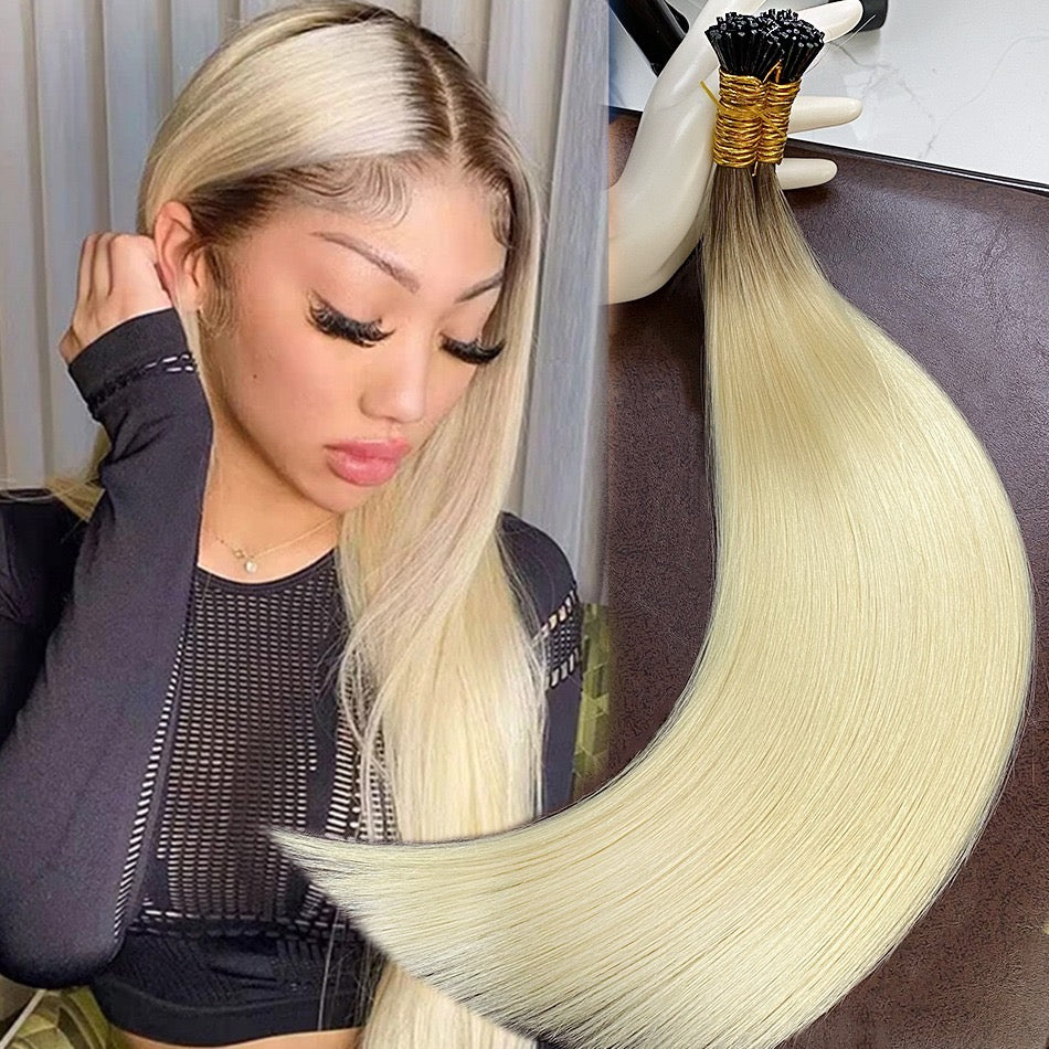 Cabello Natural I-TIP (Encapsulado) 22 Pulgadas 100/50 Gramos Neto