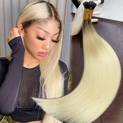 Cabello Natural I-TIP (Encapsulado) 22 Pulgadas 100/50 Gramos Neto