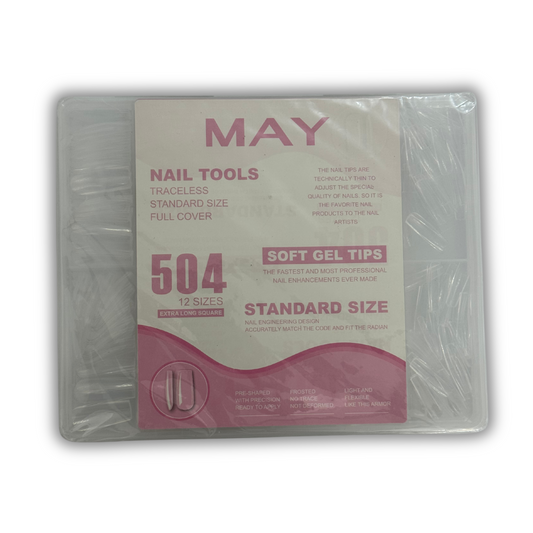 MAY Nails Tools 504 Soft Gels Tips