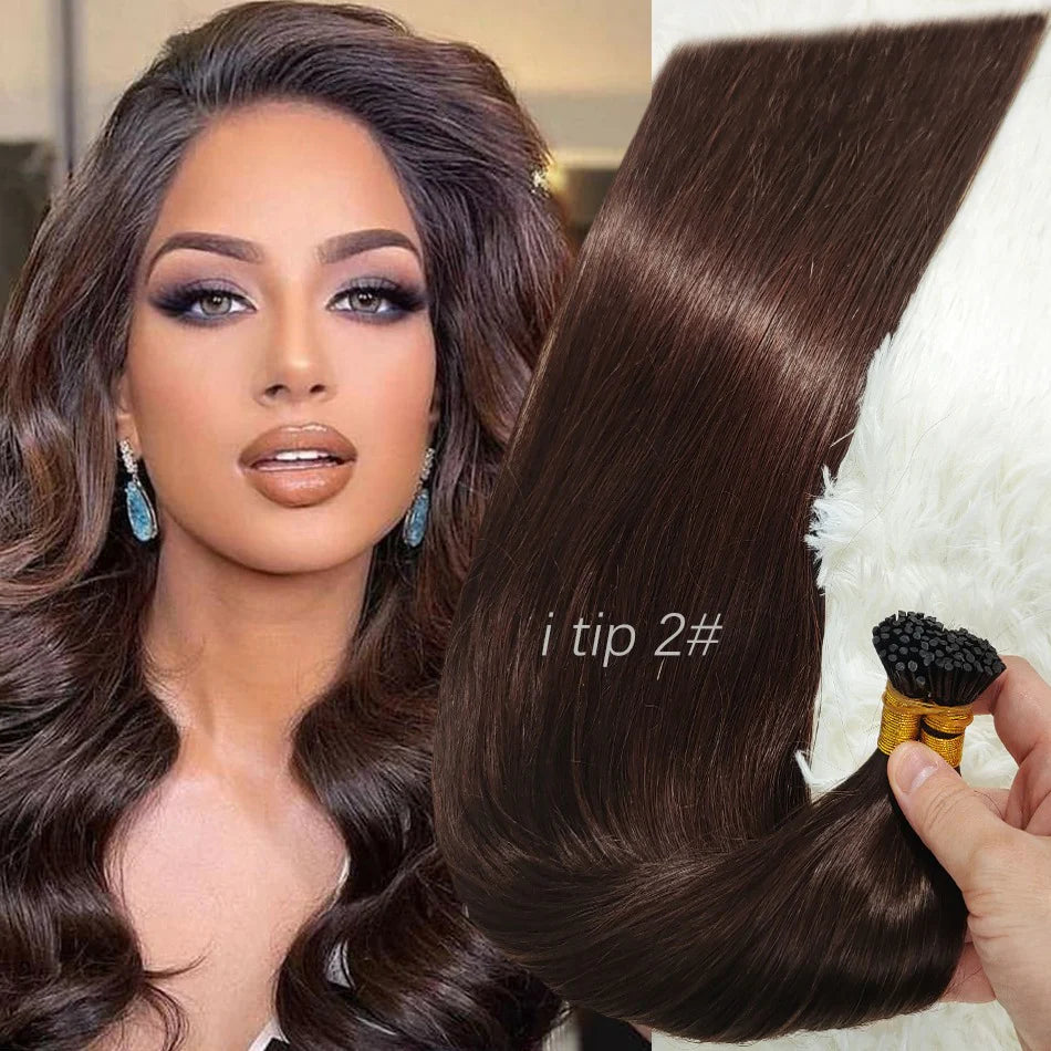 Cabello Natural I-TIP (Encapsulado) 22 Pulgadas 100/50 Gramos Neto