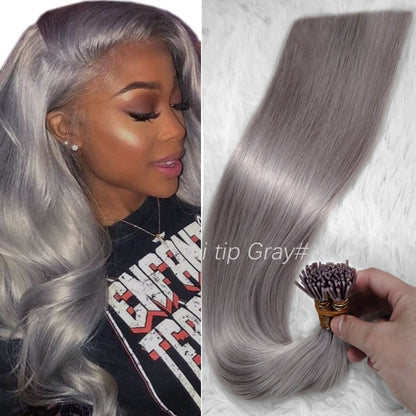 Cabello Natural I-TIP (Encapsulado) 22 Pulgadas 100/50 Gramos Neto