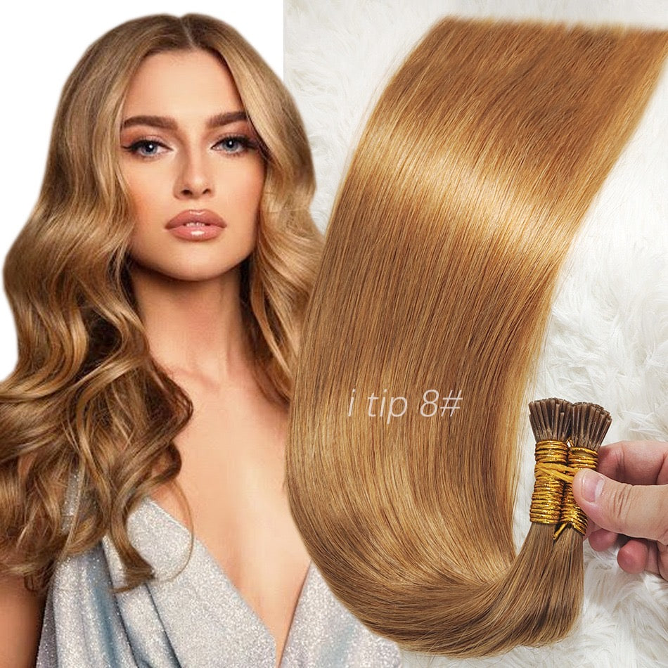 Cabello Natural I-TIP (Encapsulado) 22 Pulgadas 100/50 Gramos Neto