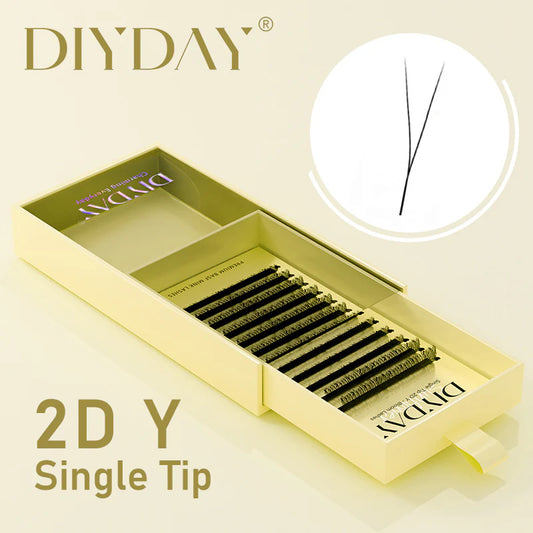 DIYDAY Single Tip 2D Y- Bloom Lashes