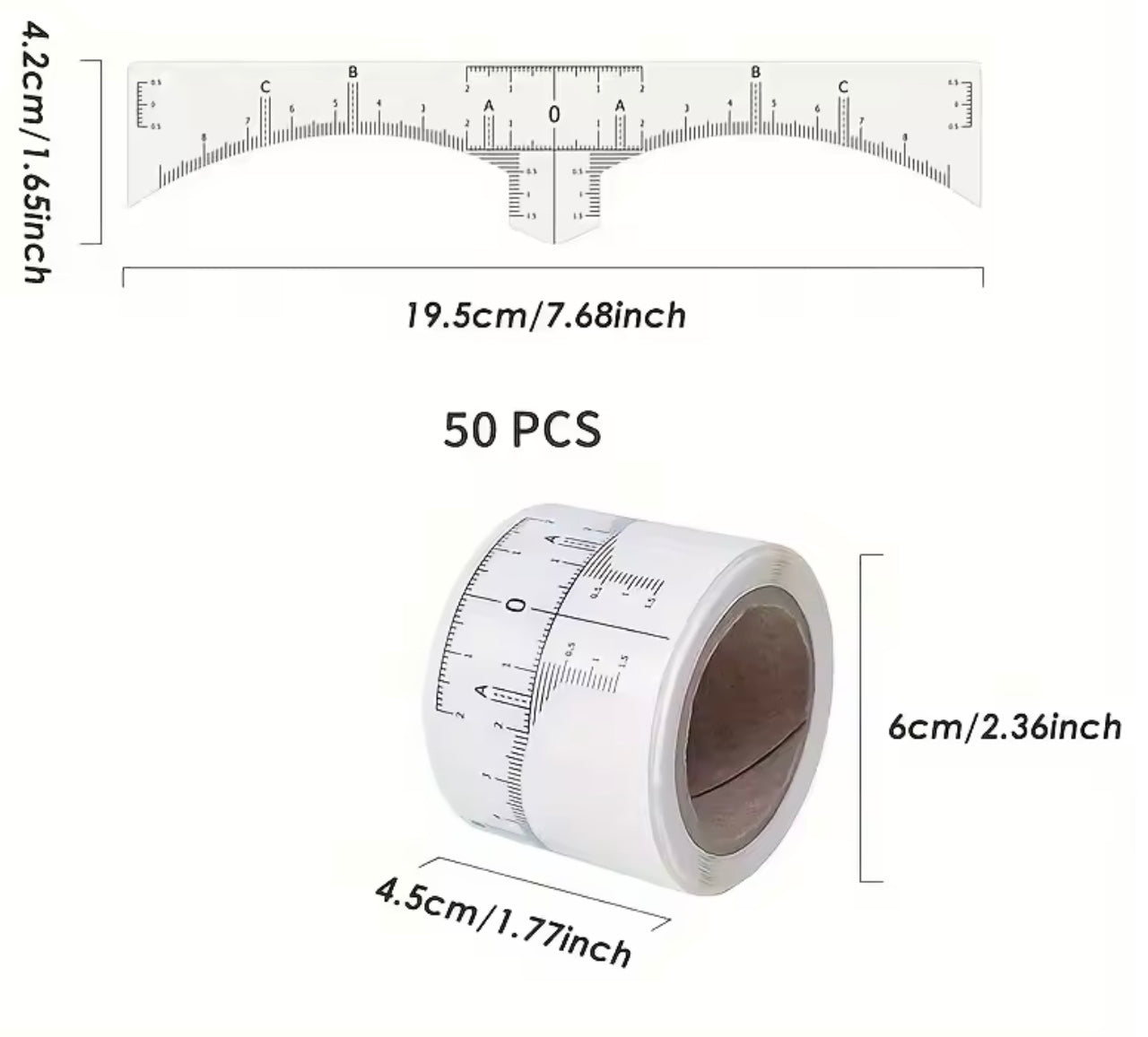 Adhesivo Regla Cejas
