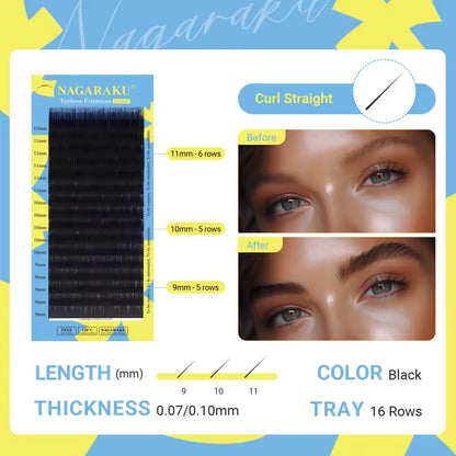 NAGARAKU Eyebrow Extensiones