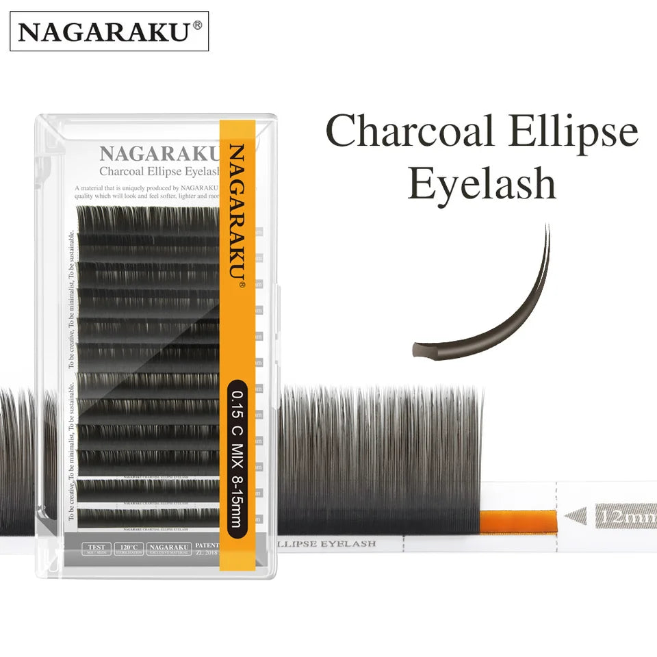 NAGARAKU Charcoal Ellipse (Flat)