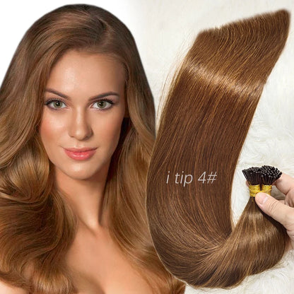 Cabello Natural I-TIP (Encapsulado) 22 Pulgadas 100/50 Gramos Neto