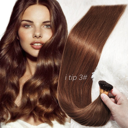 Cabello Natural I-TIP (Encapsulado) 22 Pulgadas 100/50 Gramos Neto